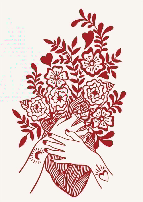 Image of Heart Bordeaux