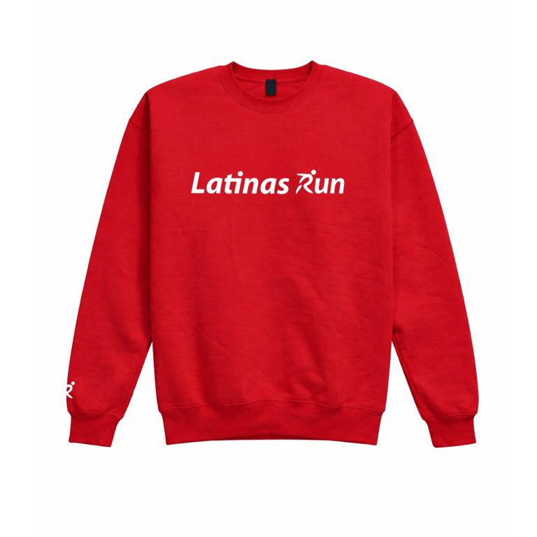 Latinas Run Unisex-adult Fleece Red Pullover - Ships March 16