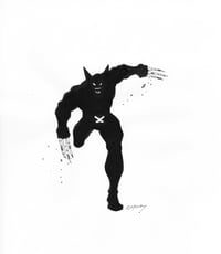Silhouette Sketch-Wolverine 