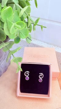 Amethyst Swirl Studs