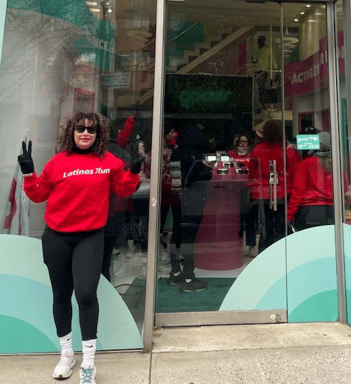 Latinas Run Unisex-adult Fleece Red Pullover - Ships March 16 Image 2