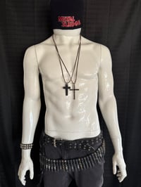 Image 1 of Stevie Rachelle 'Stage Worn / Metal Sludge" Embroidered Ski Beanie