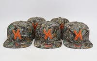 Image 1 of VA SNAPBACK Camouflage with Orange logo