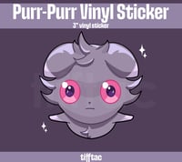 Image 2 of Purr-Purr Vinyl Sticker