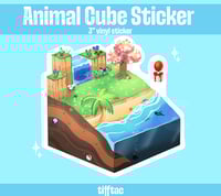 Image 2 of Animal Cube Vinyl Sticker