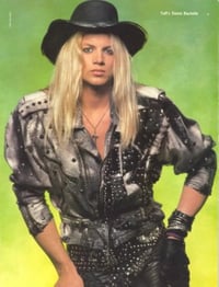 Image 2 of Stevie Rachelle "Stage Worn / Leather Hat" 1989/1990 + FREE CD your choice