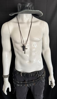 Image 1 of Stevie Rachelle "Stage Worn / Leather Hat" 1989/1990 + FREE CD your choice