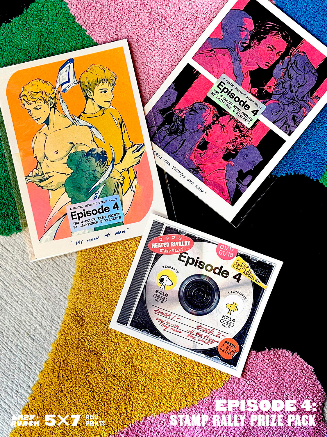 S】HEATED RIVALRY — EPISODE 4 (RISO PRINTS) | LAZYPUNCH