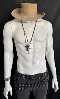 Image 1 of Stevie Rachelle "Video Worn 'So Many Seasons' / Cow Hide Hat" + A FREE Tuff Box Set of 15 CDs & DVDs