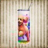 Image 1 of Vibrant Poodle Tumbler