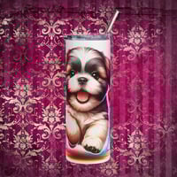 Image 1 of Vibrant Shih Tzu Tumbler
