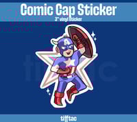 Image 2 of Comic Cap Vinyl Sticker