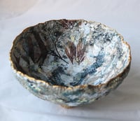 Image 14 of Handmade Paper Mache Bowl with Marine Motifs | Eco Art Decor