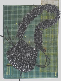 Image 2 of Black Polka Dot Pudding Pouch 