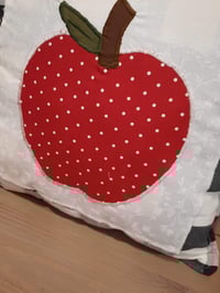 Image 2 of Apple Applique/Buffalo check/solid back