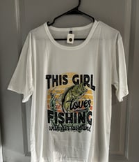 This Girl Loves Fishing Kid's T (M) Kid or Adult