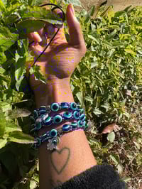 Image 2 of Evil Eye Necklace and Bracelet 