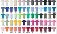 Image 1 of Gildan SoftStyle Color Chart