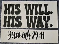 Image 2 of His Will His Way (Front & Back Optional)
