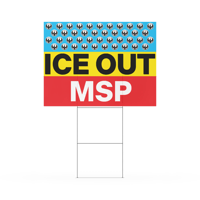 Image 1 of Yard Sign - Rebel Loon Ice Out B