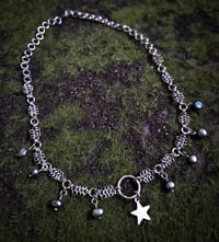 Image 3 of Pearl micro chainmail necklace 