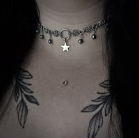 Image 2 of Pearl micro chainmail necklace 