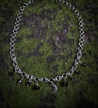 Image 2 of Purple moon chainmail necklace 