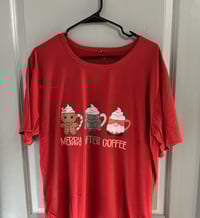 Merry After Coffee Holiday T (L) Adult