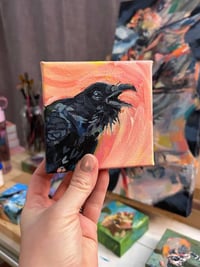Image 2 of On Caw — crow painting