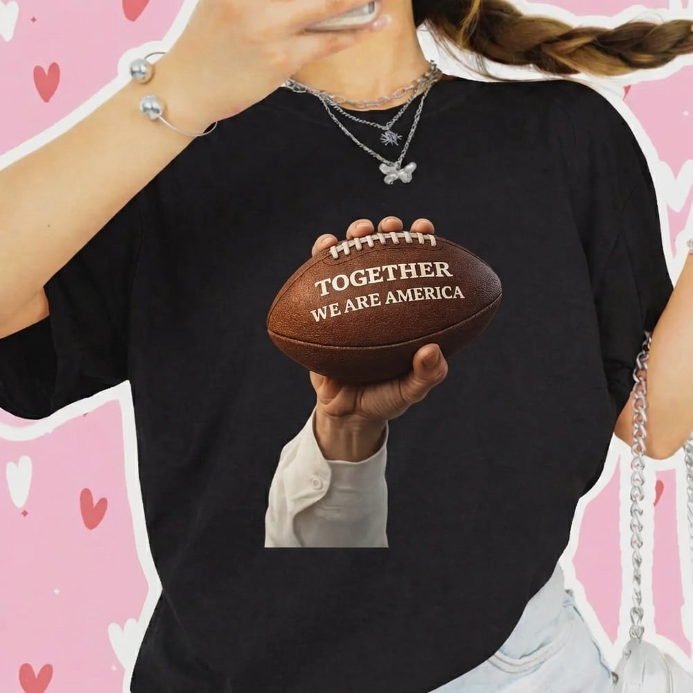 Image of WE ARE AMERICA FOOTBALL HAND T-Shirt / Sweater