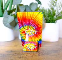 Image 3 of Handmade Cellphone Stand Dock, Tie Dye, iPhone, Samsung, android, gift, phone, charging, stand