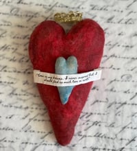 Image 1 of Queen Victoria's spun cotton heart 