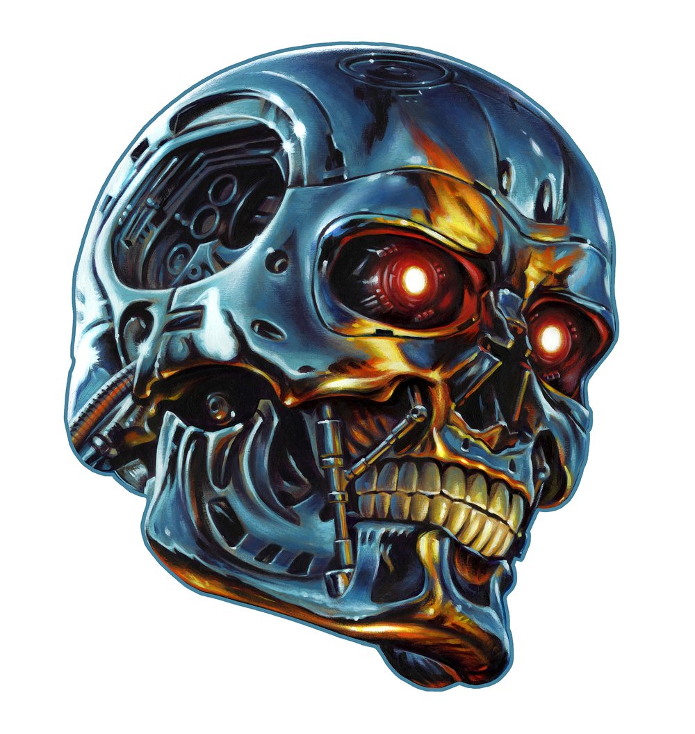 "Endoskull" 3" x 3.5" vinyl sticker