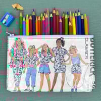 Image 1 of Sewing Pattern Pencil Case, 80’s Matching Sets