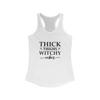 Image 2 of Thick Thighs Witchy Vibes Women's Ideal Racerback Tank