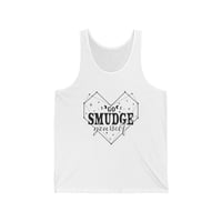 Image 1 of Funny Witchy Tank Top, Smudge Yourself Unisex Jersey, Witchcraft Tee, Wiccan Shirt, Hallowe-ef37e0d8
