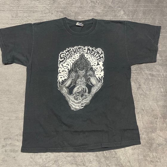 Image of SYSTEMATIC DEATH US TOUR SHIRT (Large, 2 sided)