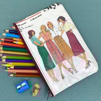 Image 1 of Sewing Pattern Pencil Case, 70’s Women’s Skirts