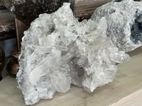 Image 3 of Large Clear Quartz Points Cluster Statement Piece #2599