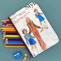 Image 1 of Sewing Pattern Pencil Case, 70’s Girl’s Skirt and Pants