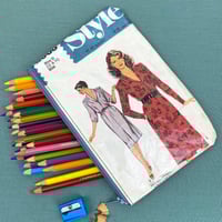 Image 1 of Sewing Pattern Pencil Case, 80’s Women’s Dress