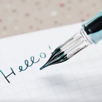 Image 2 of Teranishi Glass Nib Pen - Aurora Green