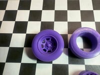 Image 1 of Basset style rims and tires full set