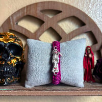 Image 3 of La Morada Red Eyed Santita Plum Bracelet 