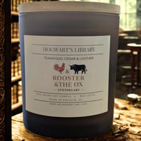 Image 3 of Hogwarts Library Soy Candle – Teakwood, Cedar & Leather | 100% Soy Wax Candle