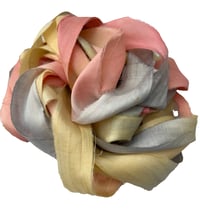 Image 4 of Ready To Ship! 10YD SUPER NOVA HAND DYED SARI SILK RIBBON BY COLOR BURST SILK