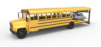 Image 3 of School Bus Race Hauler V2