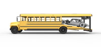 Image 9 of School Bus Race Hauler V2