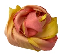 Image 5 of Ready To Ship! 10YD TROPICAL SUNSET HAND DYED SARI SILK RIBBON BY COLOR BURST SILK