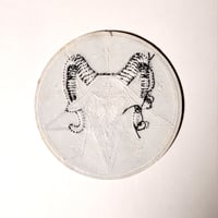 Image 2 of Satanic Baphomet Sigil & Symbols Circular Patch With Merrowed Edge